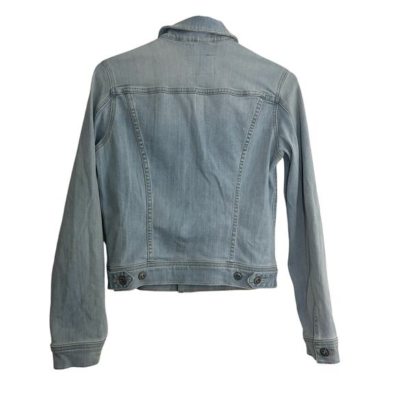 AG Adriano Goldschmied Denim Jean Button Front Trucker Jacket S Small NWOT - Picture 6 of 9